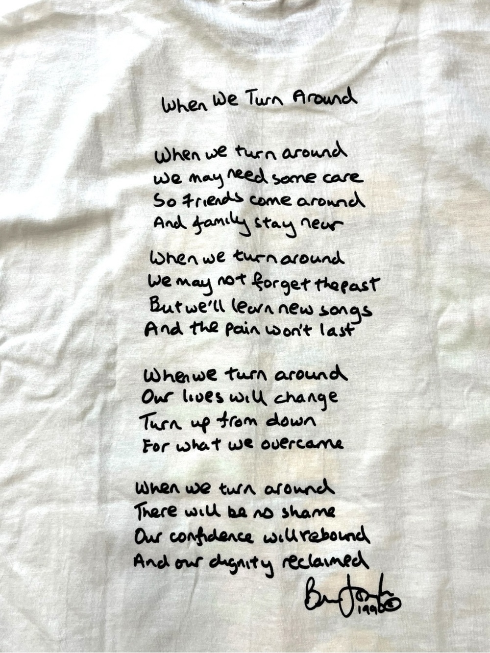 Vintage 1990 Brian Joseph Bydeeman Art When We Turn Around Deadstock t shirt - Picture 5 of 7